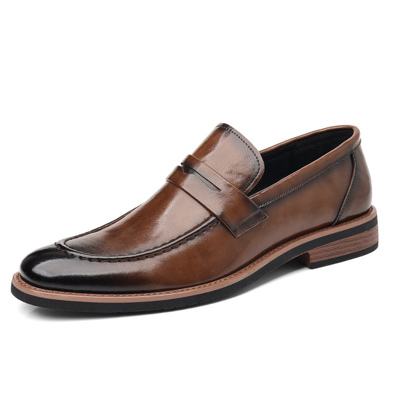 Oxford Leather Men's Pointed-toe Dress Cross-border Business Shoes