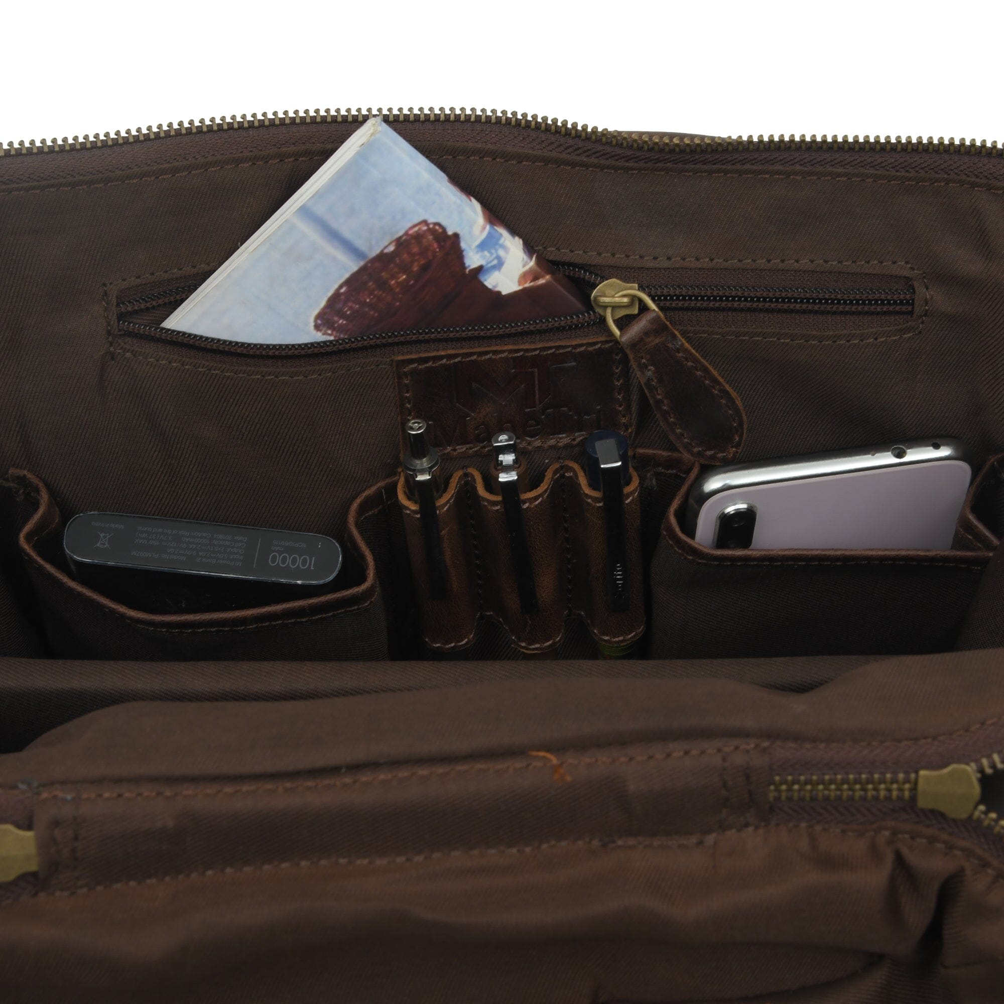 Alpha Brown Buffalo Leather Travel Backpack - Overture Gifts