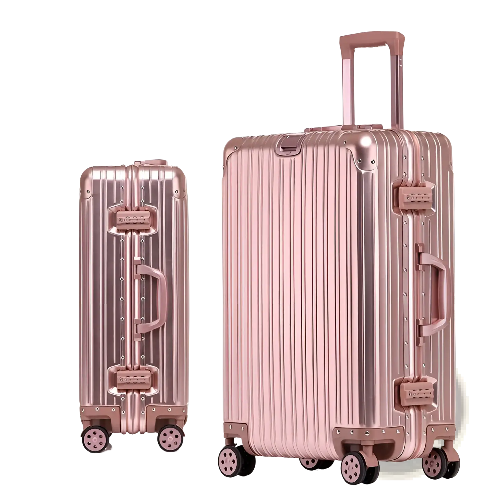 Aluminum Magnesium Luggage Hardshell Spinner Suitcase