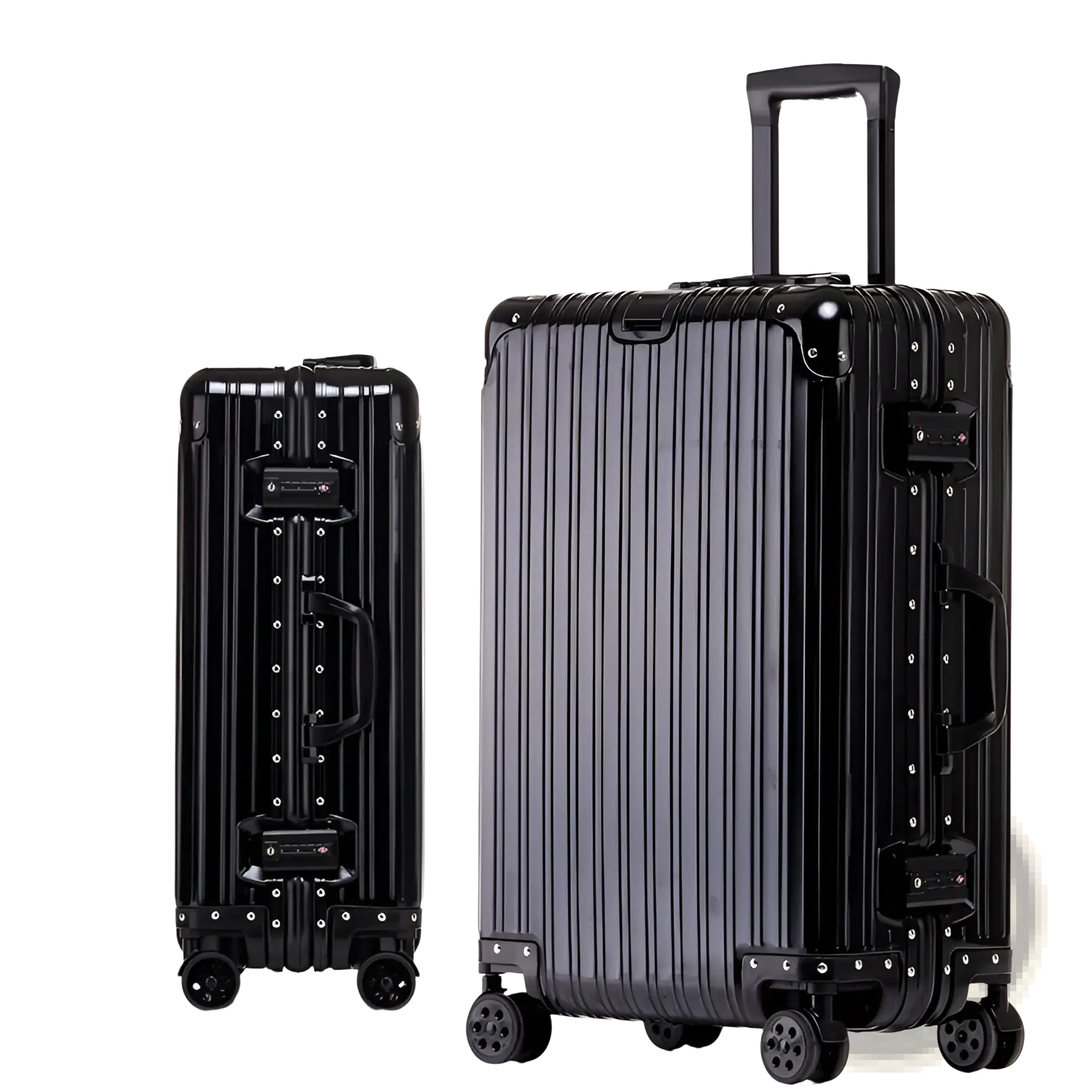 Aluminum Magnesium Luggage Hardshell Spinner Suitcase