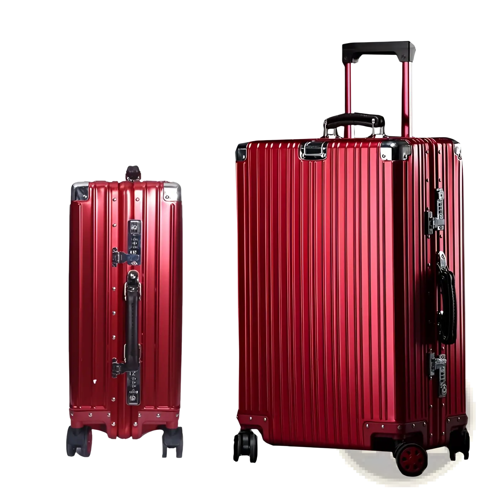 Aluminum Magnesium Luggage Hardshell Spinner Suitcase