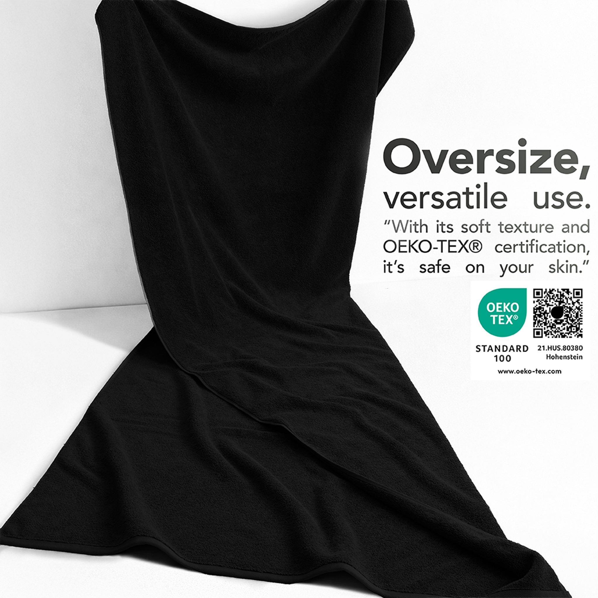 40x80 Inch Premium Bath Sheet OVERSIZED 100% Ring Spun Cotton, Luxury, Maximum Softness, Extra Large Bath Towel