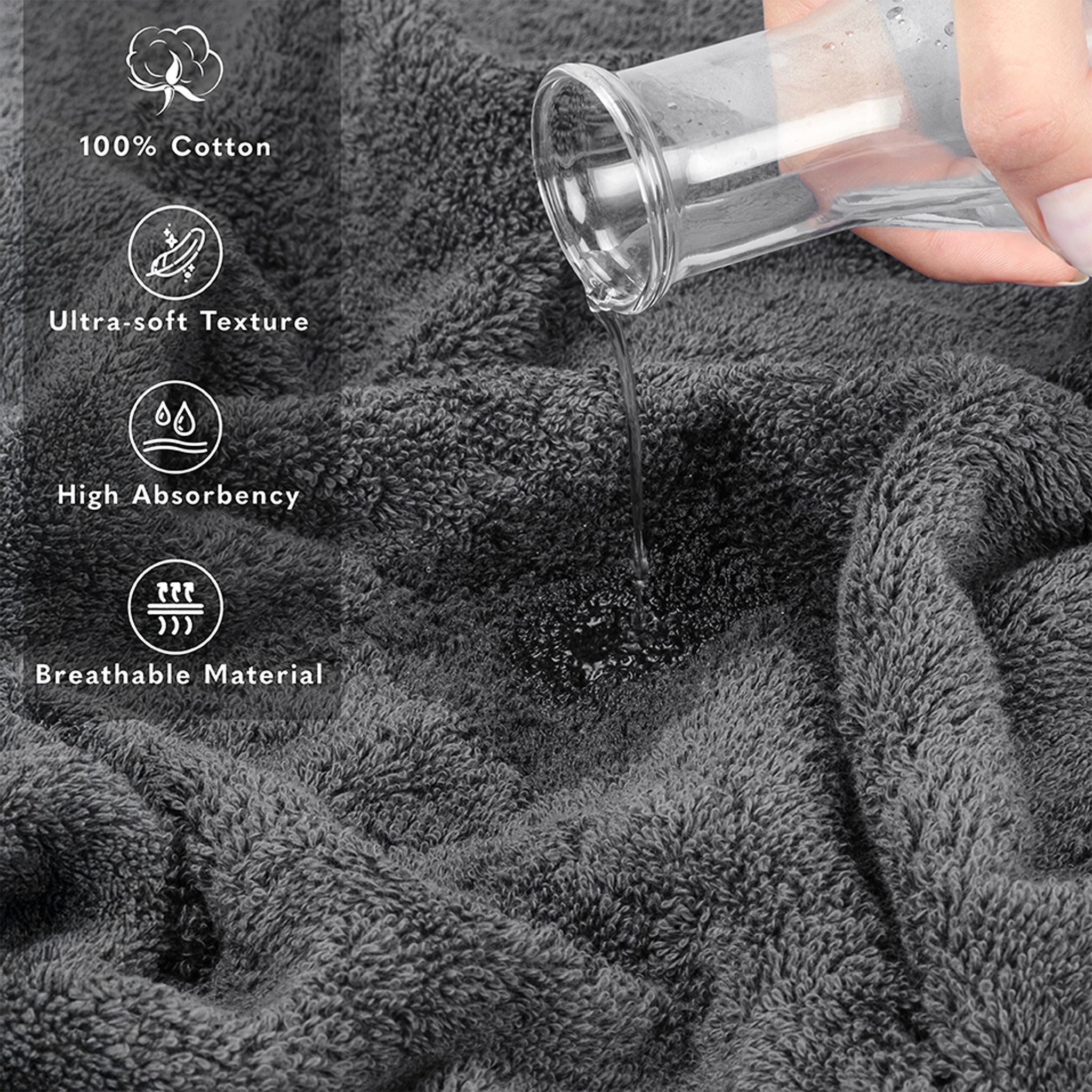 40x80 Inch Premium Bath Sheet OVERSIZED 100% Ring Spun Cotton, Luxury, Maximum Softness, Extra Large Bath Towel