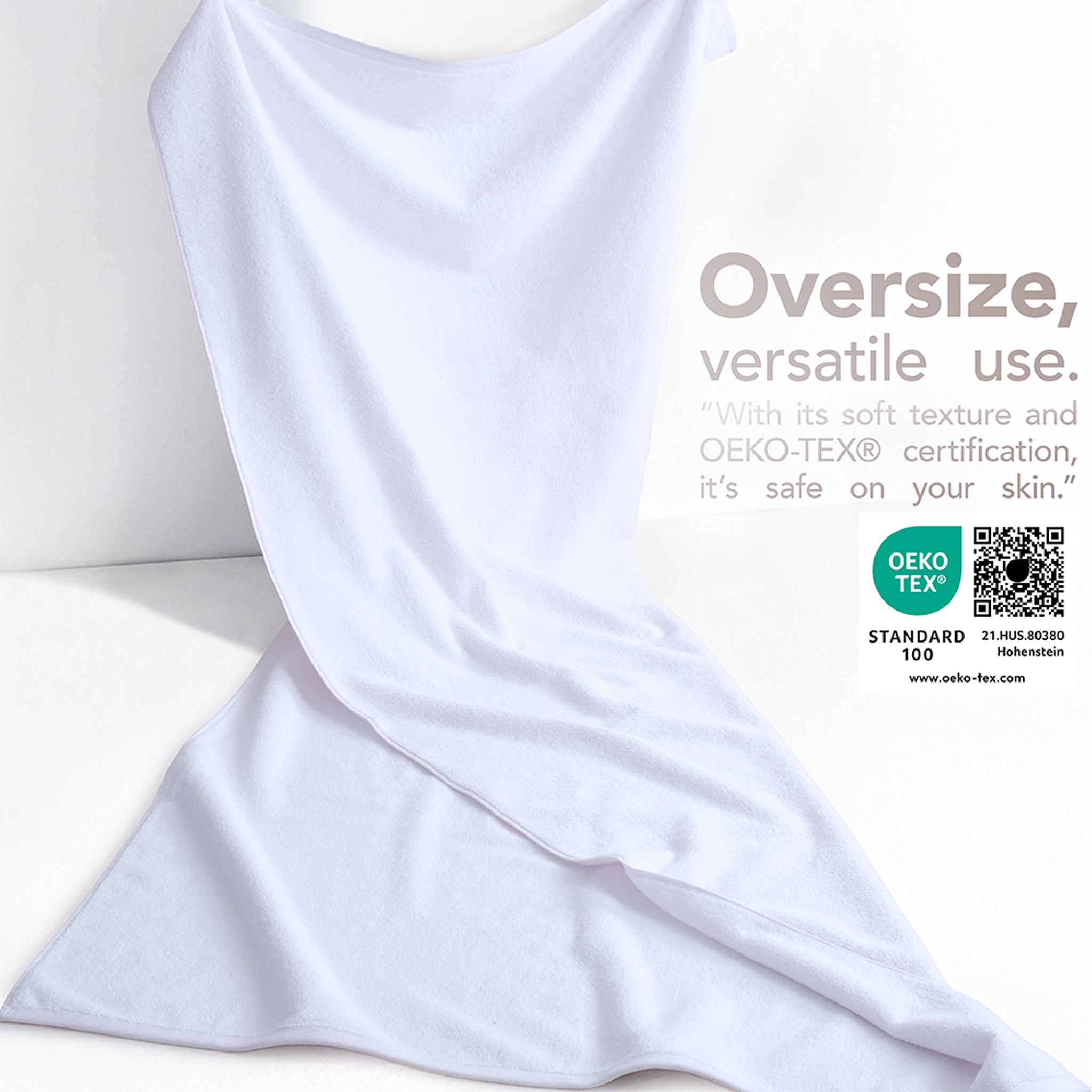 40x80 Inch Premium Bath Sheet OVERSIZED 100% Ring Spun Cotton, Luxury, Maximum Softness, Extra Large Bath Towel