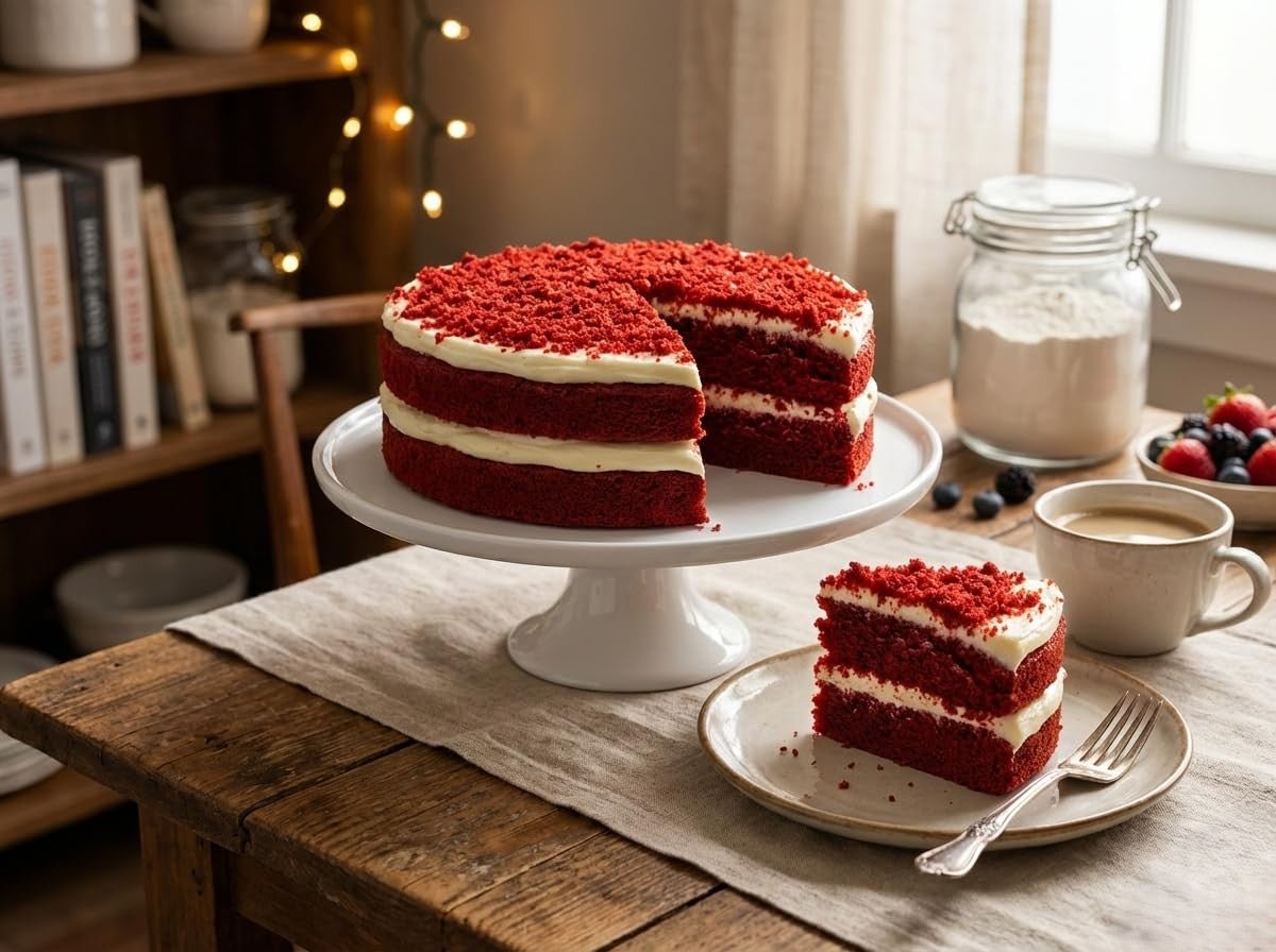AnAndy and Sugar-Free Red Velvet Cake, 2.4 lb – Belgian Cocoa, Sugar-Free Cream Cheese Frosting, Keto & Diabetic-Friendly Birthday Gift - Overture Gifts