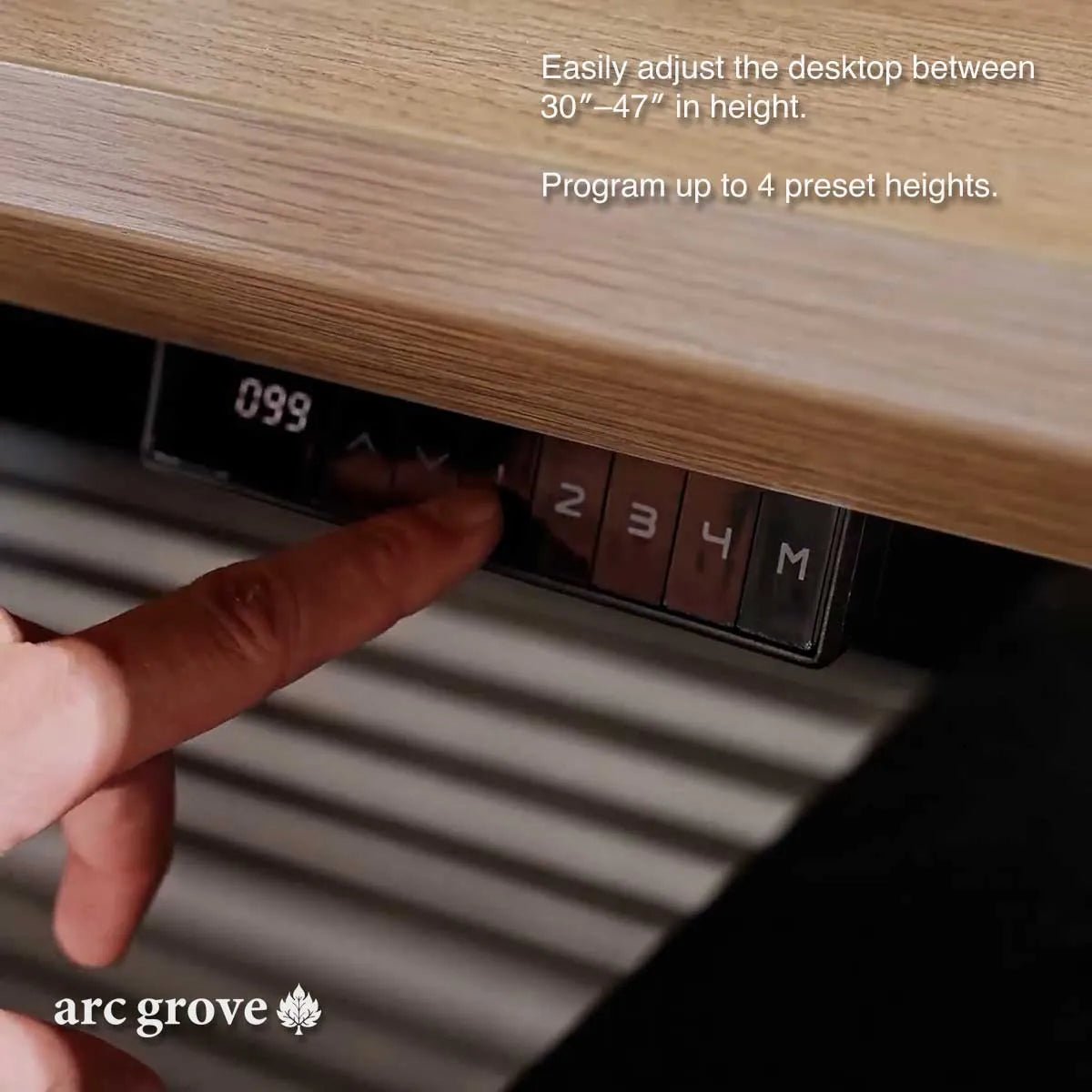 Anderson · L-Shaped Executive Standing Desk, Adjustable Height - Overture Gifts