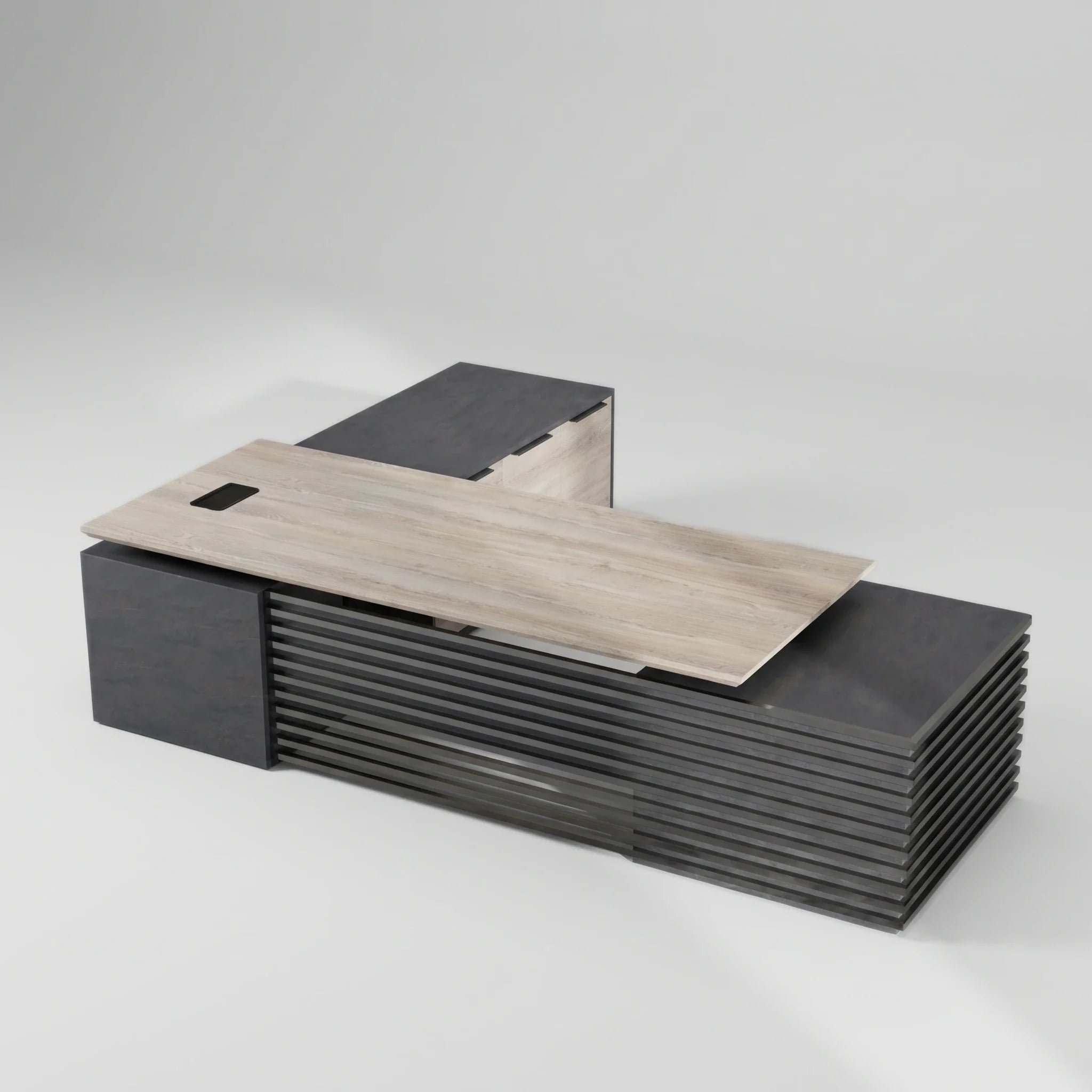 Anderson · L-Shaped Executive Standing Desk, Adjustable Height - Overture Gifts