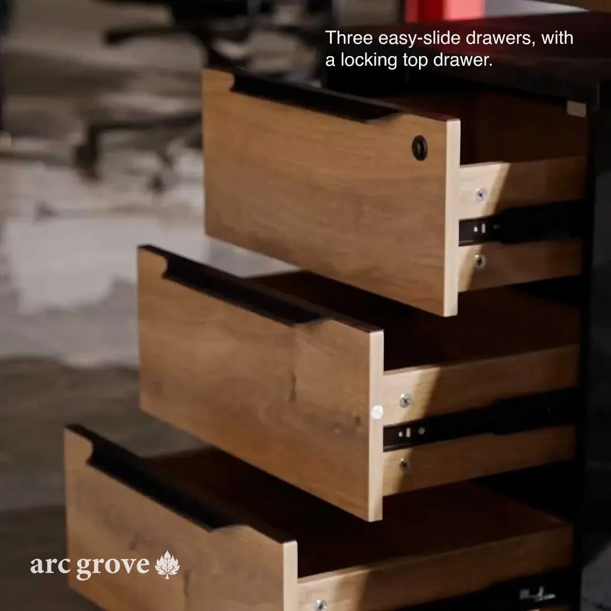 Anderson · L-Shaped Executive Standing Desk, Adjustable Height - Overture Gifts