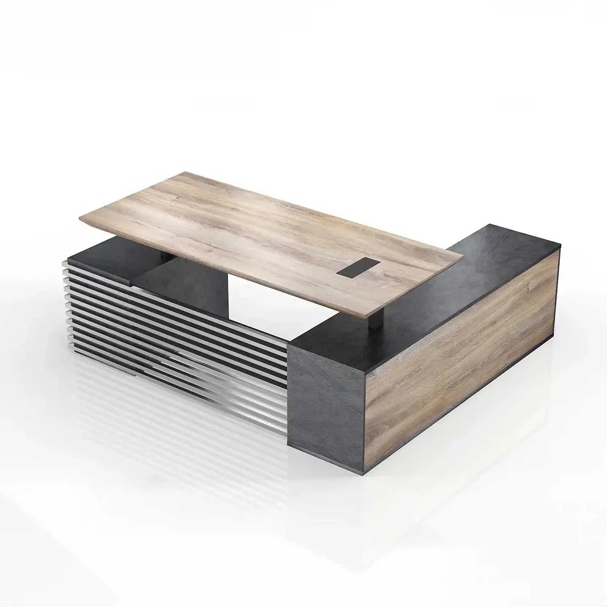 Anderson · L-Shaped Executive Standing Desk, Adjustable Height - Overture Gifts