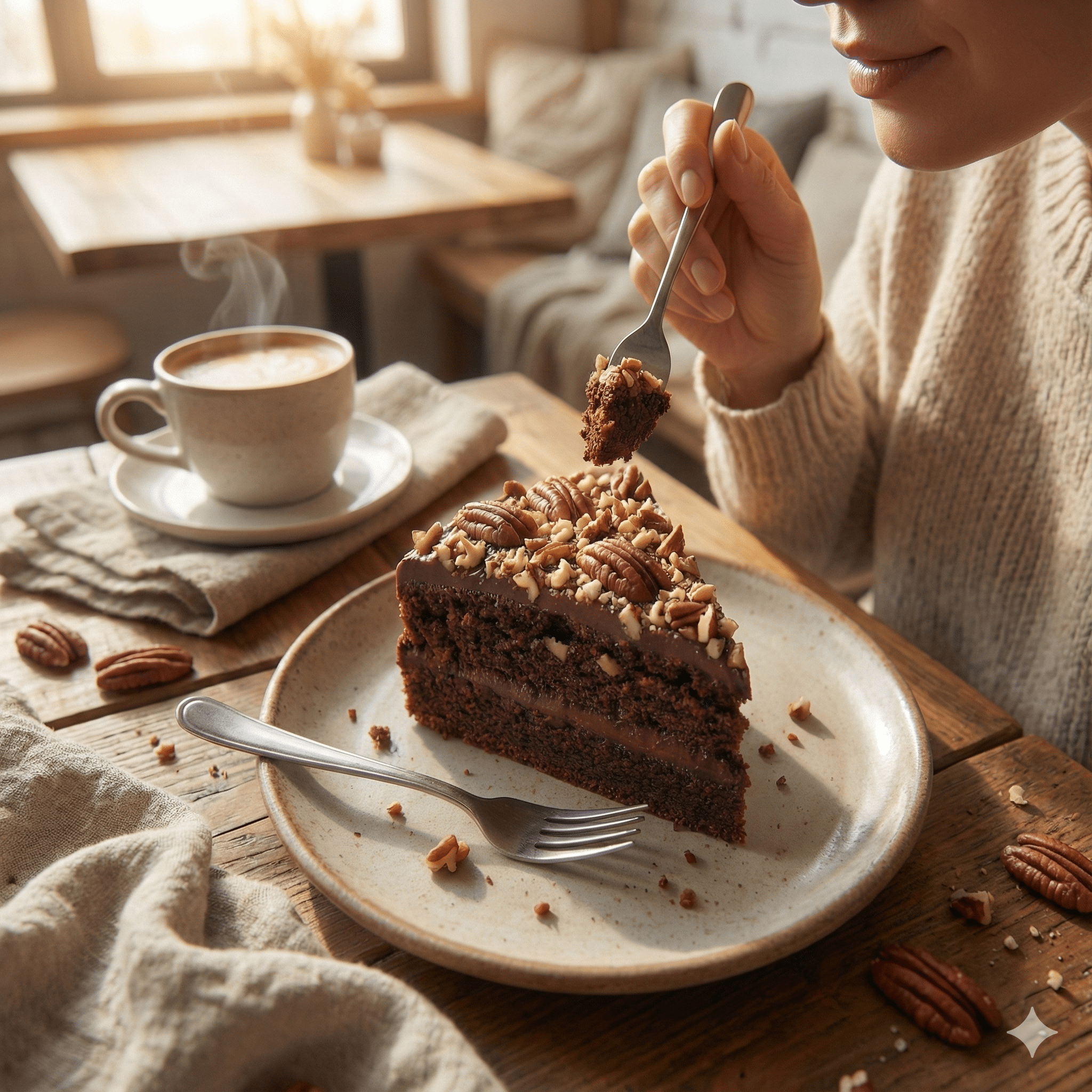 Andy Anand Caramel Pecan Cake, 9-Inch, 2.8 lb – Hand-Baked, Toasted Pecans, Caramel Drizzle, No Preservatives, Birthday & Holiday Gift - Overture Gifts