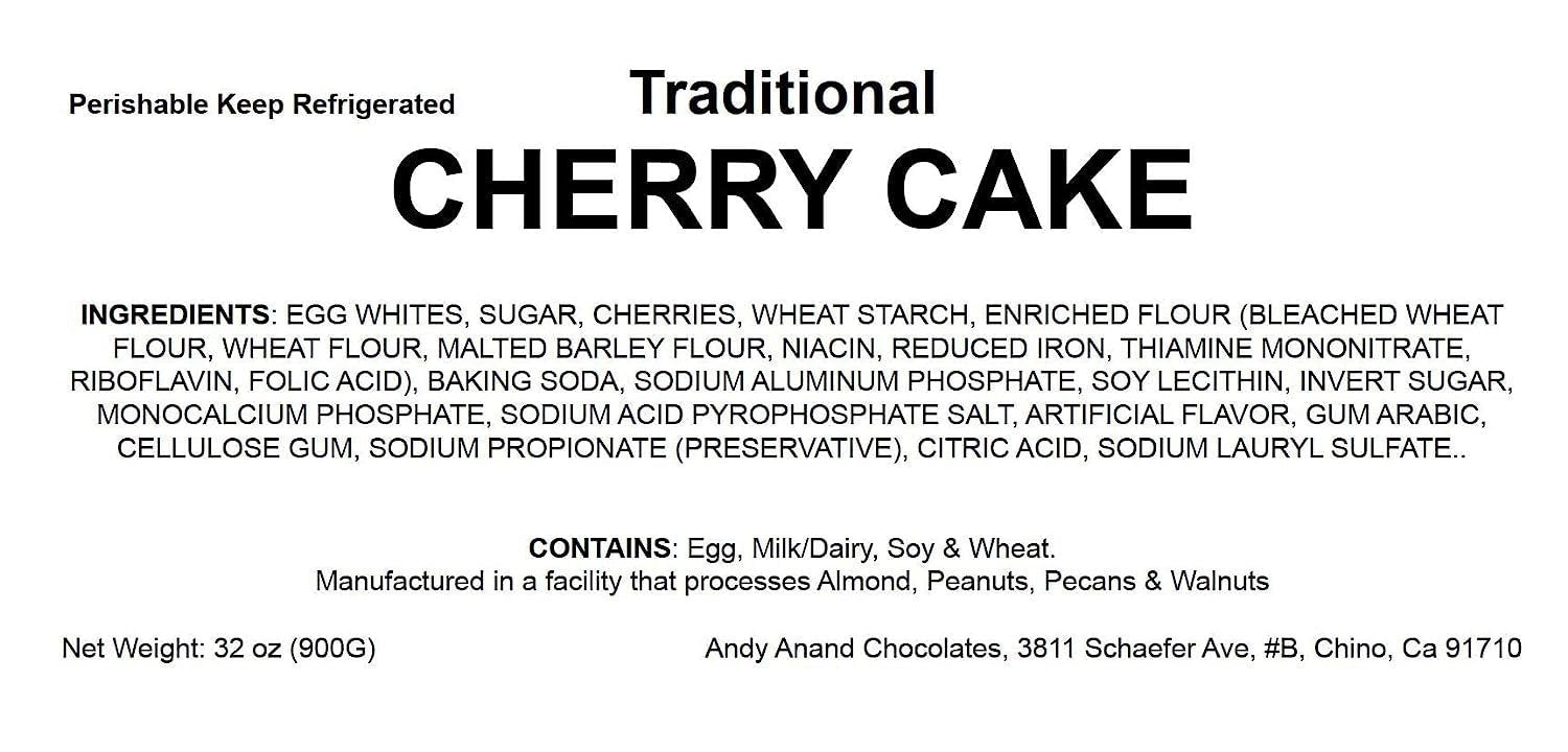 Andy Anand Cherry Layer Cake, 9-Inch, 2.9 lb – Handcrafted with Real Cherry Filling, No Preservatives, Birthday & Celebration Gift Delivery