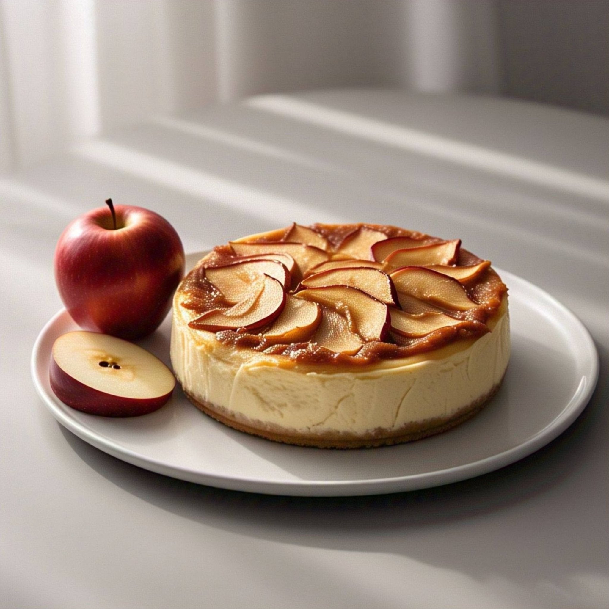 Andy Anand Gluten-Free Apple Cheesecake, 9-Inch, 2 lb – Freshly Baked, California Cream Cheese, No Preservatives, Birthday & Holiday Gift