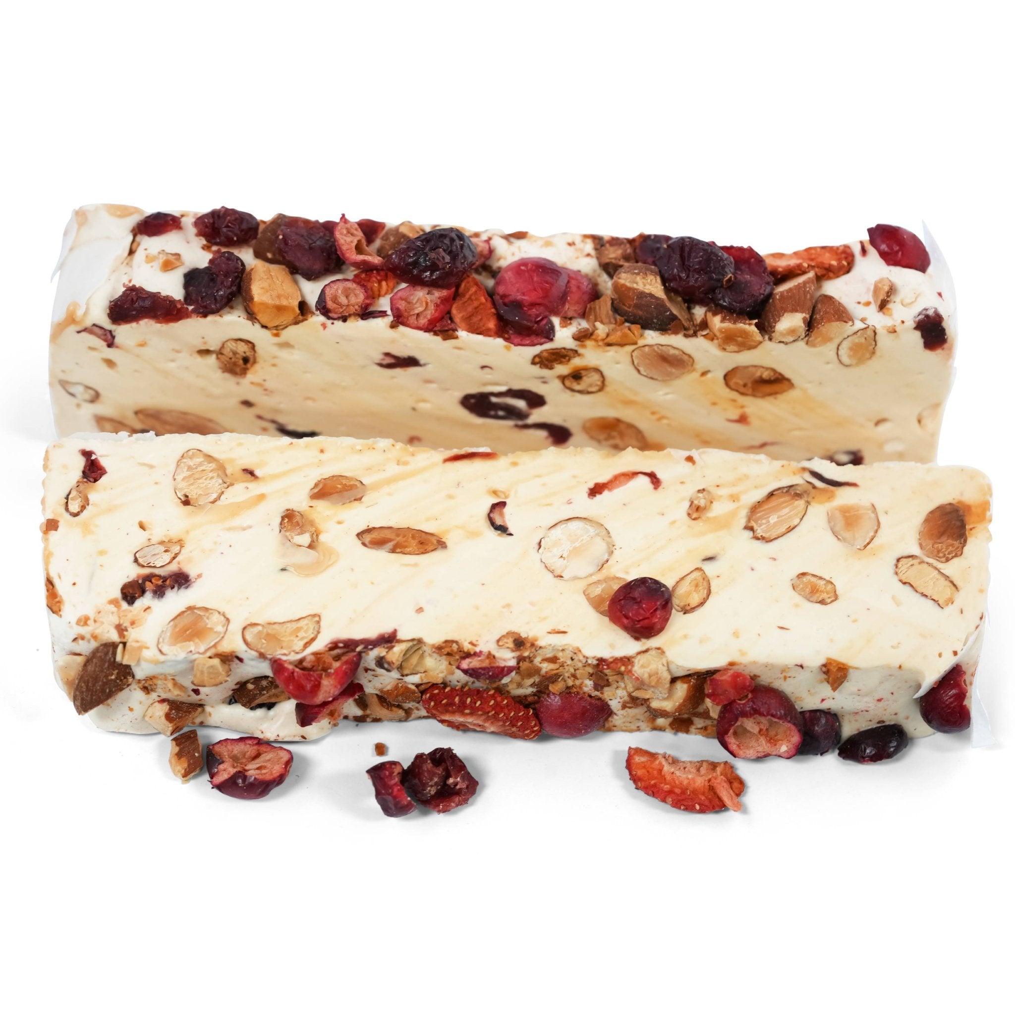 Andy Anand Gluten-Free French Almond Nougat with Red Fruits & Wildflower Honey, 7 oz – Artisan European Confection, Birthday & Holiday Gift