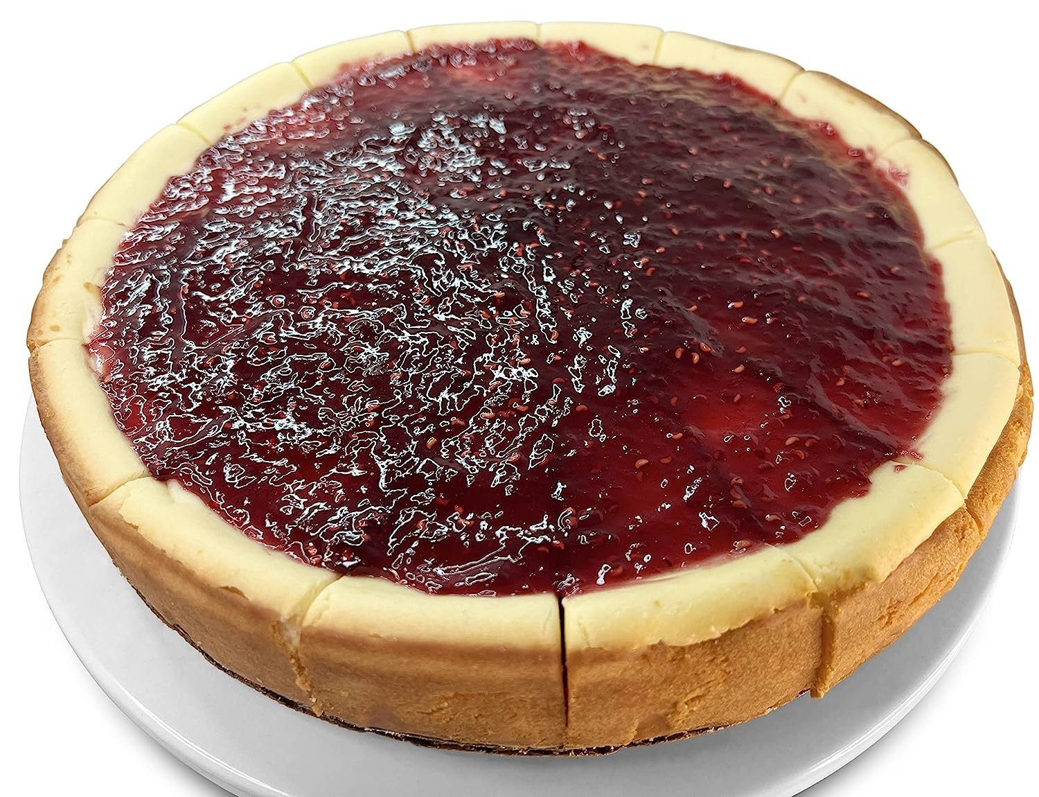 Andy Anand Sugar-Free Raspberry Cheesecake, 9-Inch, 2.6 lb – Freshly Baked, No Preservatives, Diabetic-Friendly, Cream Cheese Gift Box
