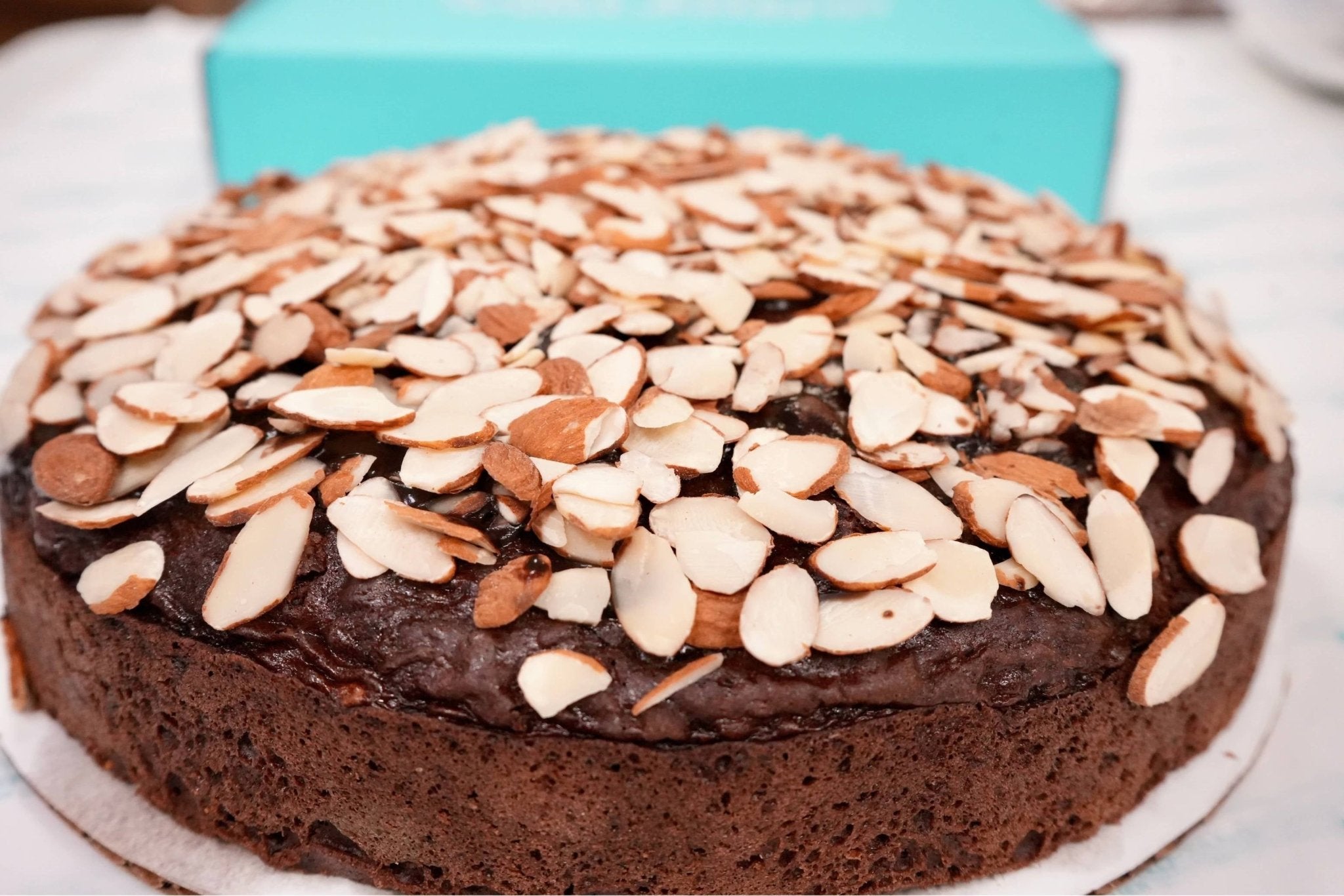Andy Anand Sugar-Free Chocolate Almond Cake, 9-Inch, 2.5 lb – Stevia Sweetened, Handcrafted, Diabetic-Friendly Birthday & Celebration Gift