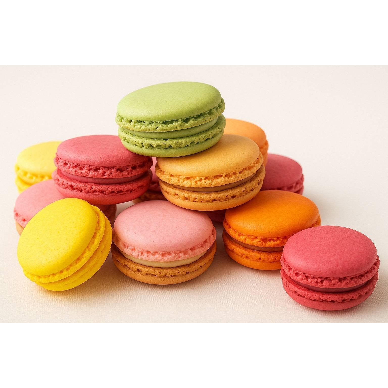 Andy Anand French Macarons, 24-Piece Gift Box – Made Fresh Daily, Assorted Gourmet Flavors, Gluten-Free – Birthday & Holiday Celebration - Overture Gifts