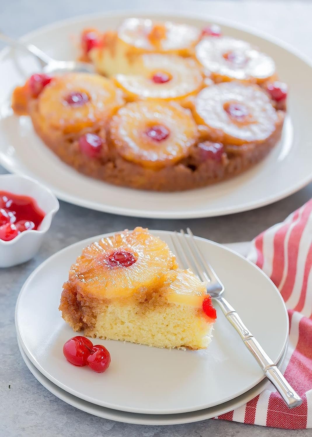 Andy Anand Pineapple Upside-Down Cake, 10-Inch, 2.6 lb – Caramelized Pineapple, No Preservatives, Gourmet Birthday & Celebration Gift Box - Overture Gifts