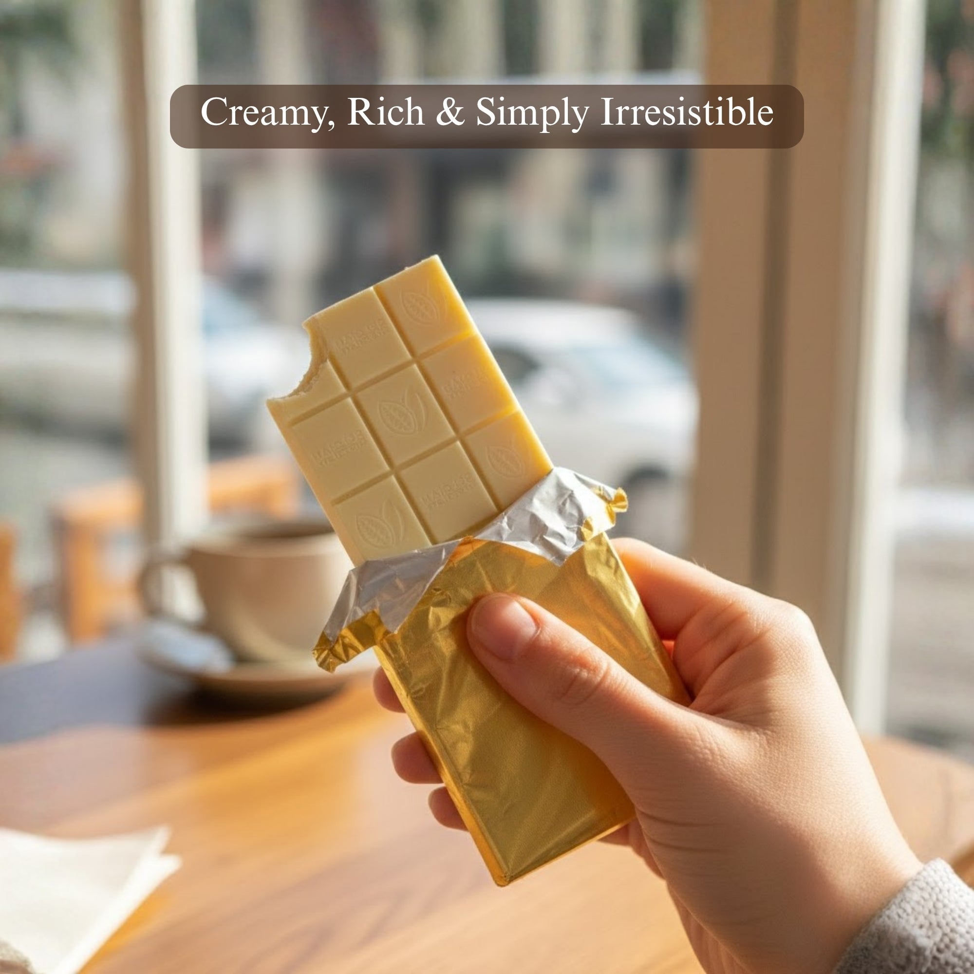 Andy Anand Sugar-Free 60% Cacao Belgian White Chocolate Bars, 3 pc – Stevia Sweetened, Keto & Diabetic-Friendly, Birthday & Holiday Gift - Overture Gifts