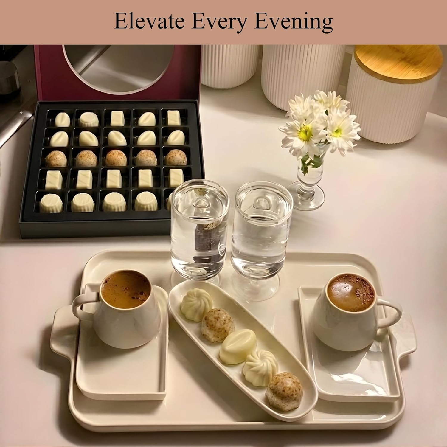 Andy Anand Sugar-Free Belgian White Chocolate Truffles & Pralines, 25 pc, 10.5 oz – Stevia Sweetened, Keto & Diabetic-Friendly Gift Box - Overture Gifts