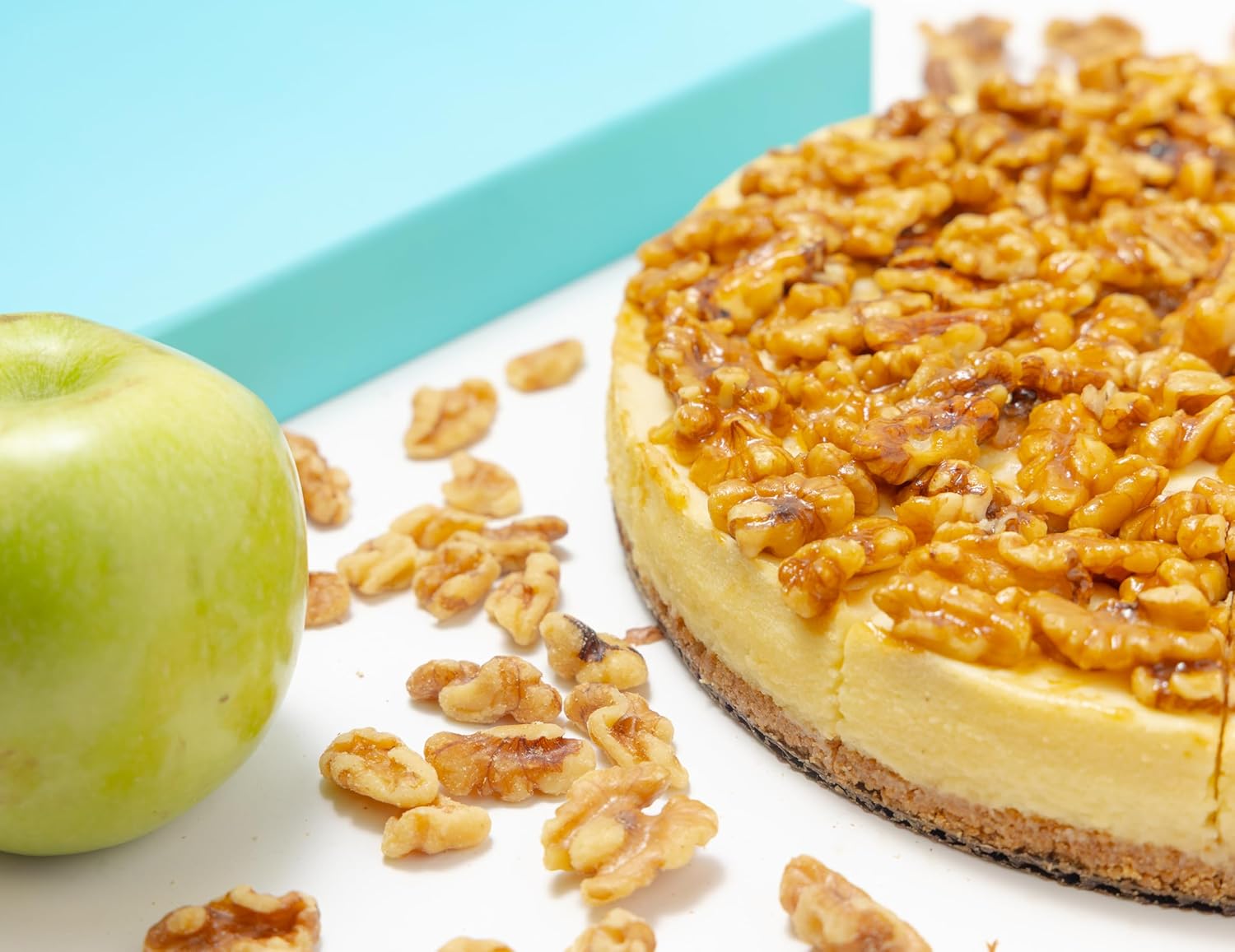 Andy Anand Sugar-Free Caramel Apple Cheesecake, 9-Inch, 2.8 lb – Cinnamon Apple, Keto & Diabetic-Friendly, California Cream Cheese Gift - Overture Gifts