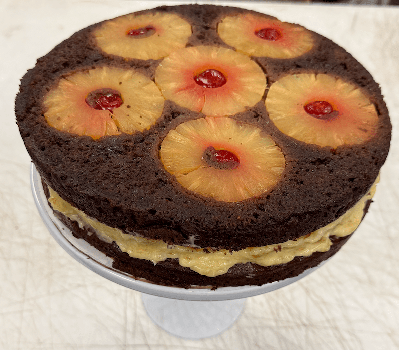 Andy Anand Sugar-Free Chocolate Pineapple Upside-Down Cake, 9-Inch, 2.6 lb – Keto & Diabetic-Friendly, Birthday & Celebration Gift Box - Overture Gifts