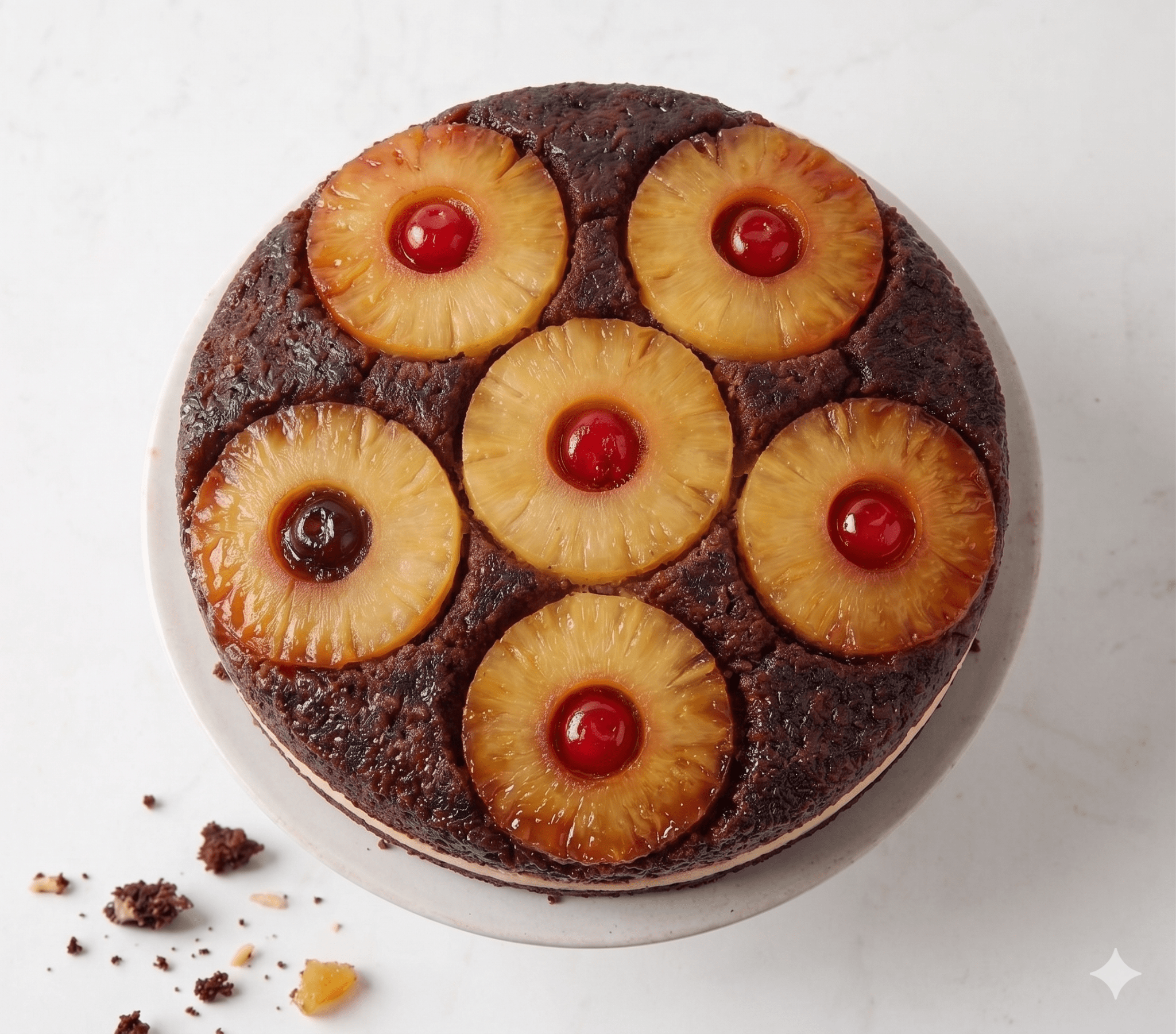 Andy Anand Sugar-Free Chocolate Pineapple Upside-Down Cake, 9-Inch, 2.6 lb – Keto & Diabetic-Friendly, Birthday & Celebration Gift Box - Overture Gifts