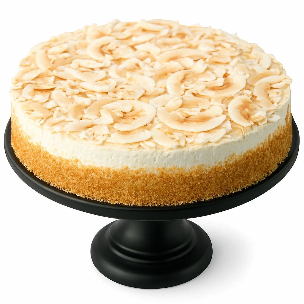 Andy Anand Sugar-Free Coconut Lemon Mousse Cake, 3 lb – Keto & Diabetic-Friendly, Freshly Baked, No Preservatives, Birthday Gift Box - Overture Gifts