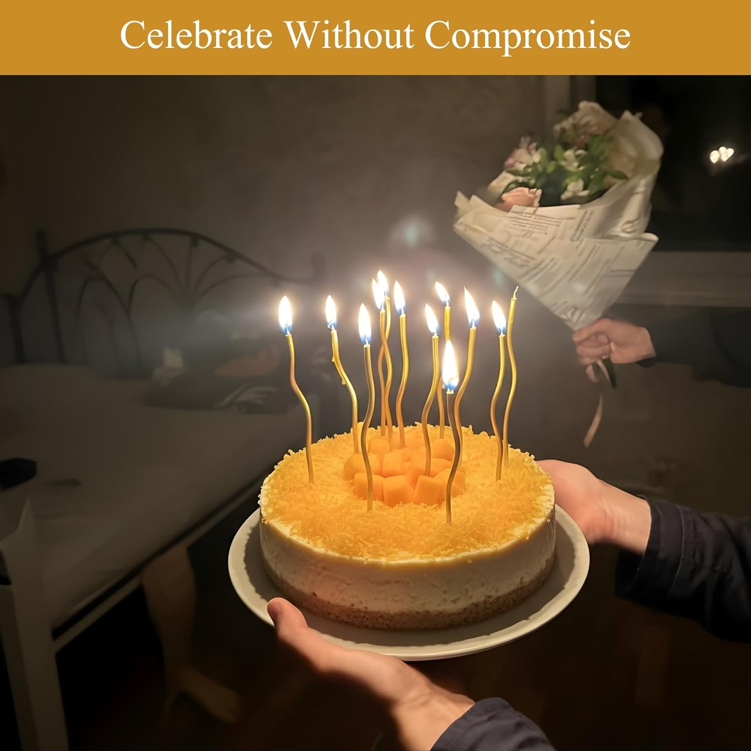Andy Anand Sugar-Free Coconut Mango Cheesecake, 9-Inch, 2.6 lb – Tropical Flavors, Keto & Diabetic-Friendly, California Cream Cheese Gift - Overture Gifts