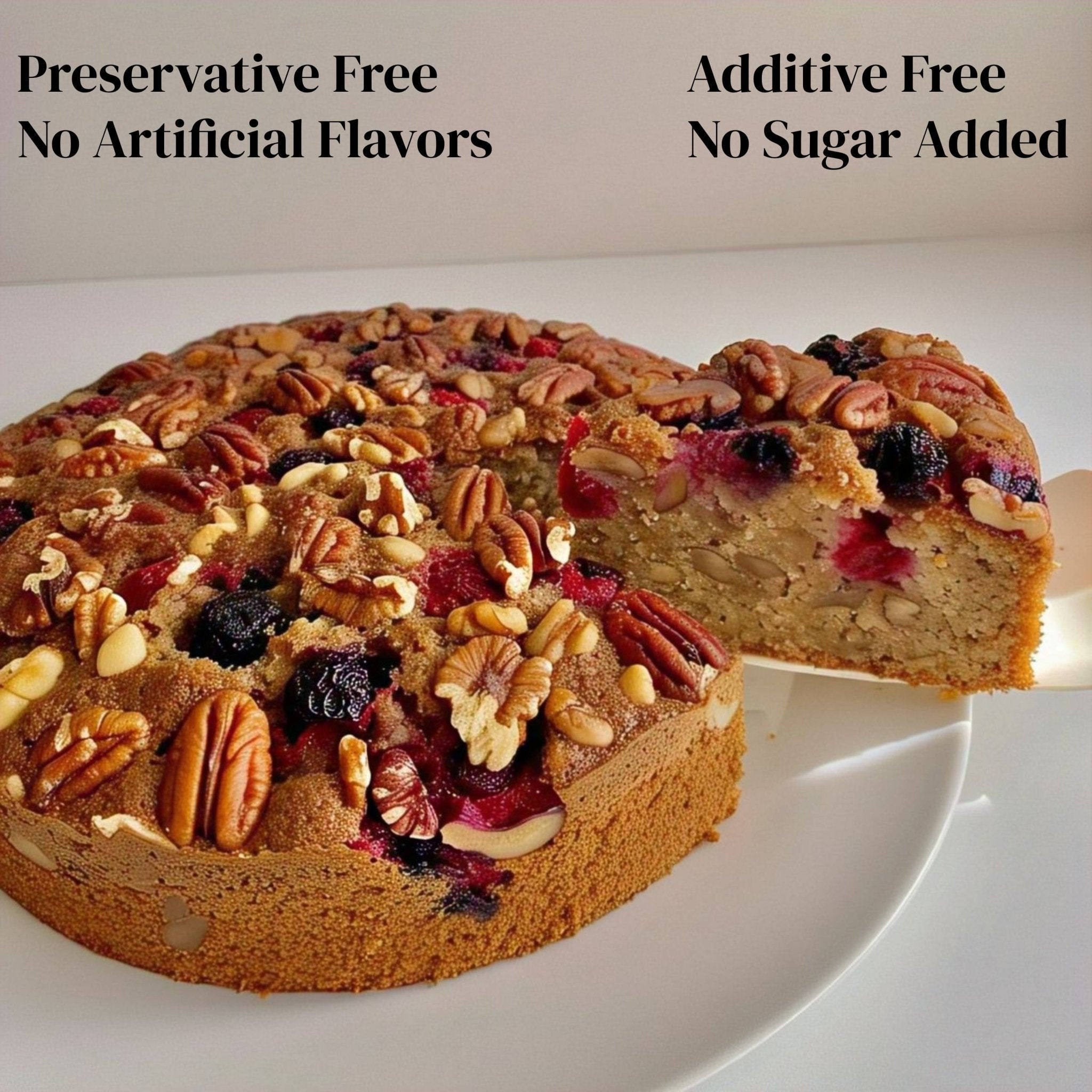 Andy Anand Sugar Free Fruit Cake, 9-Inch, 2.8 lb – Keto-Friendly, Low-Carb, Diabetic-Friendly, Gourmet Birthday & Holiday Gift Box - Overture Gifts