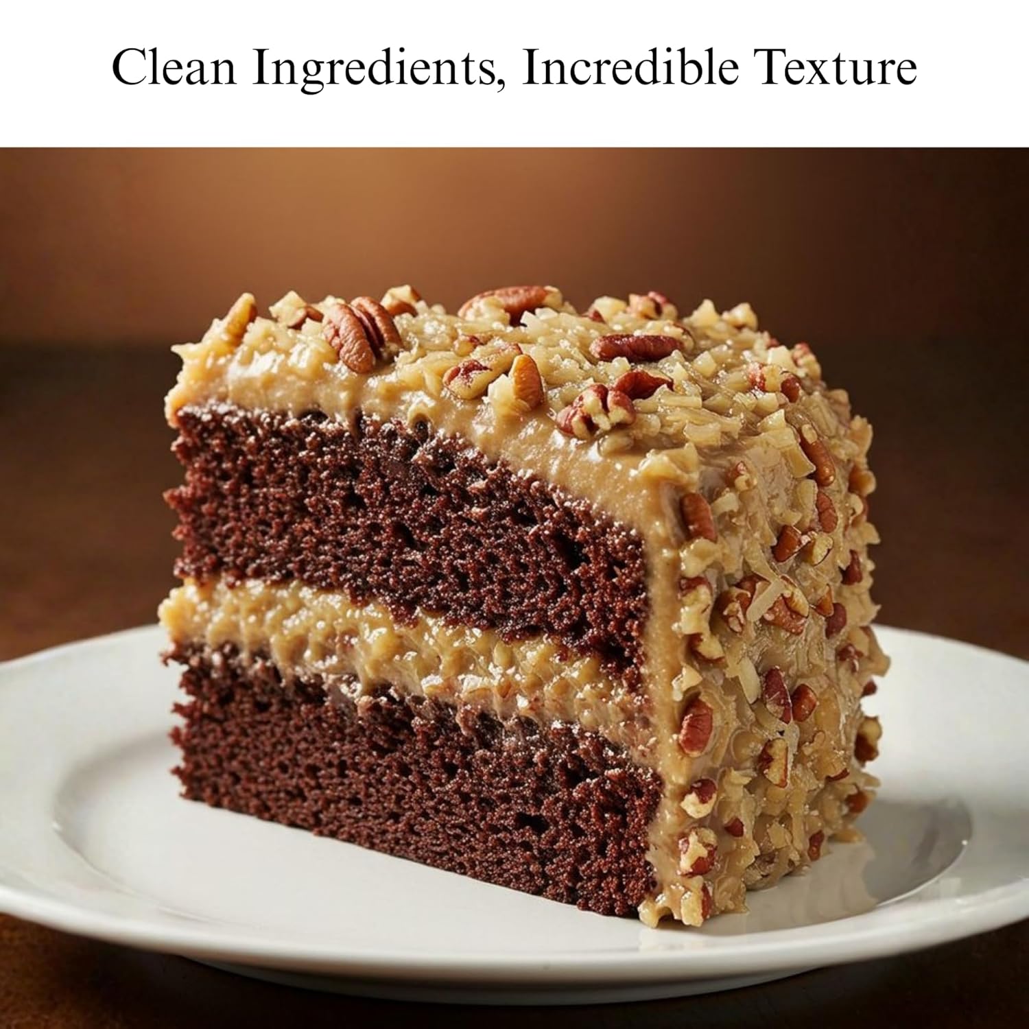 Andy Anand Sugar-Free German Chocolate Cake, 2.4 lb – Belgian Cocoa, Coconut-Pecan Filling, Keto & Diabetic-Friendly Birthday Gift Box - Overture Gifts