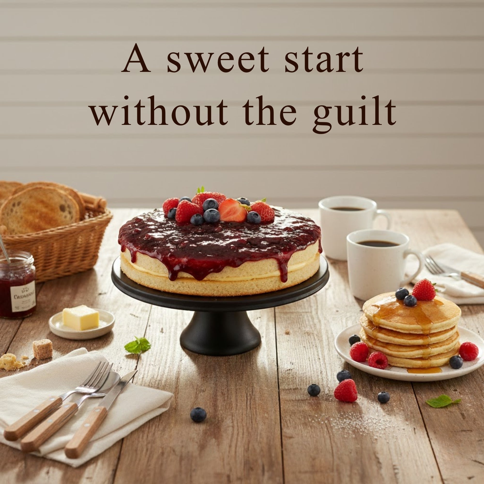 Andy Anand Sugar-Free Gluten-Free Wildberry Cake, 2.5 lb – Keto & Diabetic-Friendly, Mixed Berries, No Preservatives, Birthday Gift Box - Overture Gifts