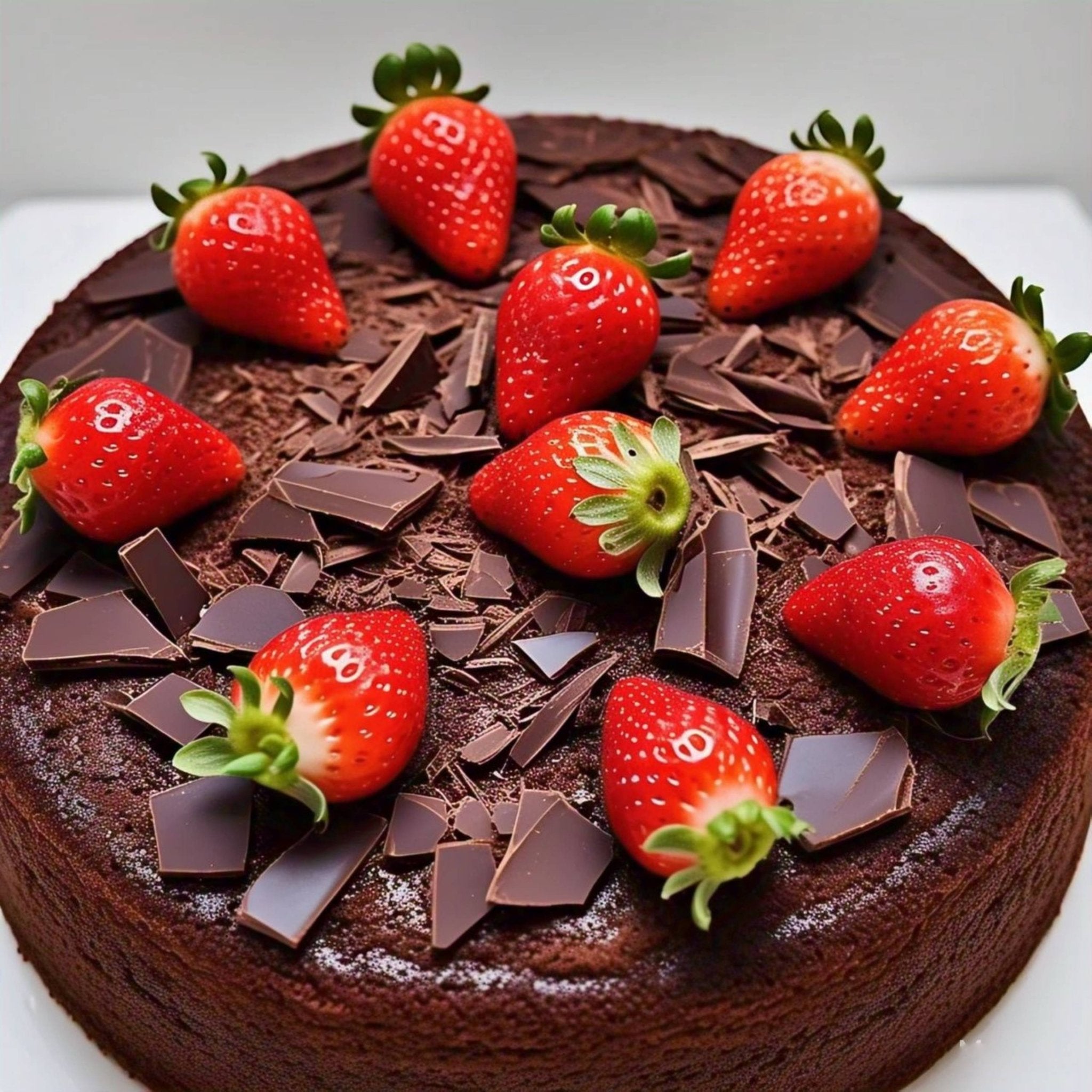 Andy Anand Sugar-Free Keto Chocolate Strawberry Layer Cake, 9-Inch, 2 lb – Diabetic-Friendly, Low-Carb, Birthday & Celebration Gift Box - Overture Gifts