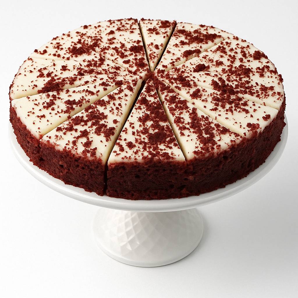 Andy Anand Sugar-Free Red Velvet Cheesecake, 9-Inch, 2 lb – Diabetic-Friendly, California Cream Cheese, No Preservatives, Birthday Gift Box - Overture Gifts