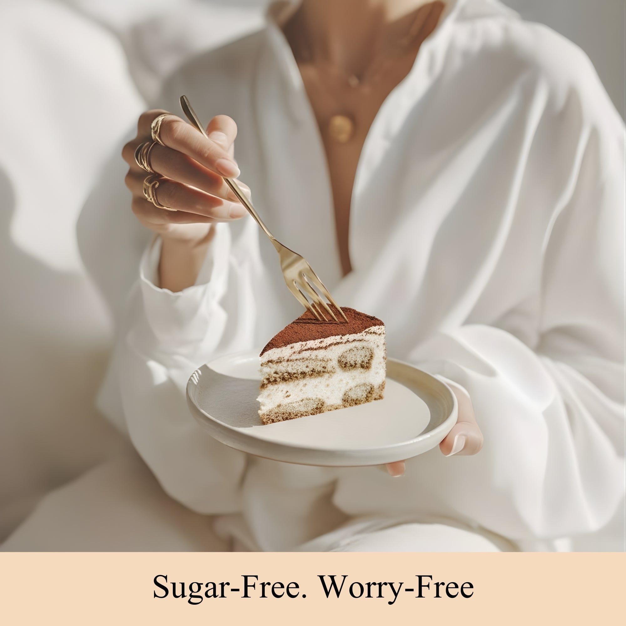 Andy Anand Sugar-Free Tiramisu Mousse Chiffon Cake, 2.2 lb – Coffee Sponge, Mascarpone Mousse, Keto & Diabetic-Friendly Birthday Gift Box - Overture Gifts