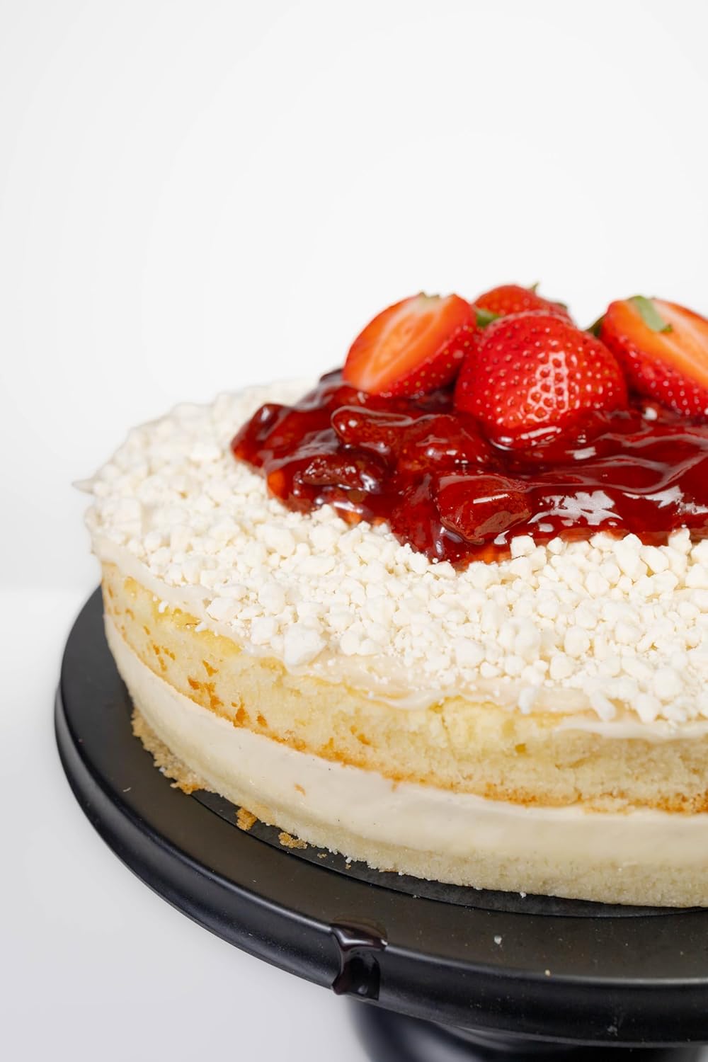 Andy Anand Sugar-Free White Chocolate Strawberry Cake, 2.5 lb – Keto & Diabetic-Friendly, Real Strawberries, Creamy White Chocolate Gift - Overture Gifts