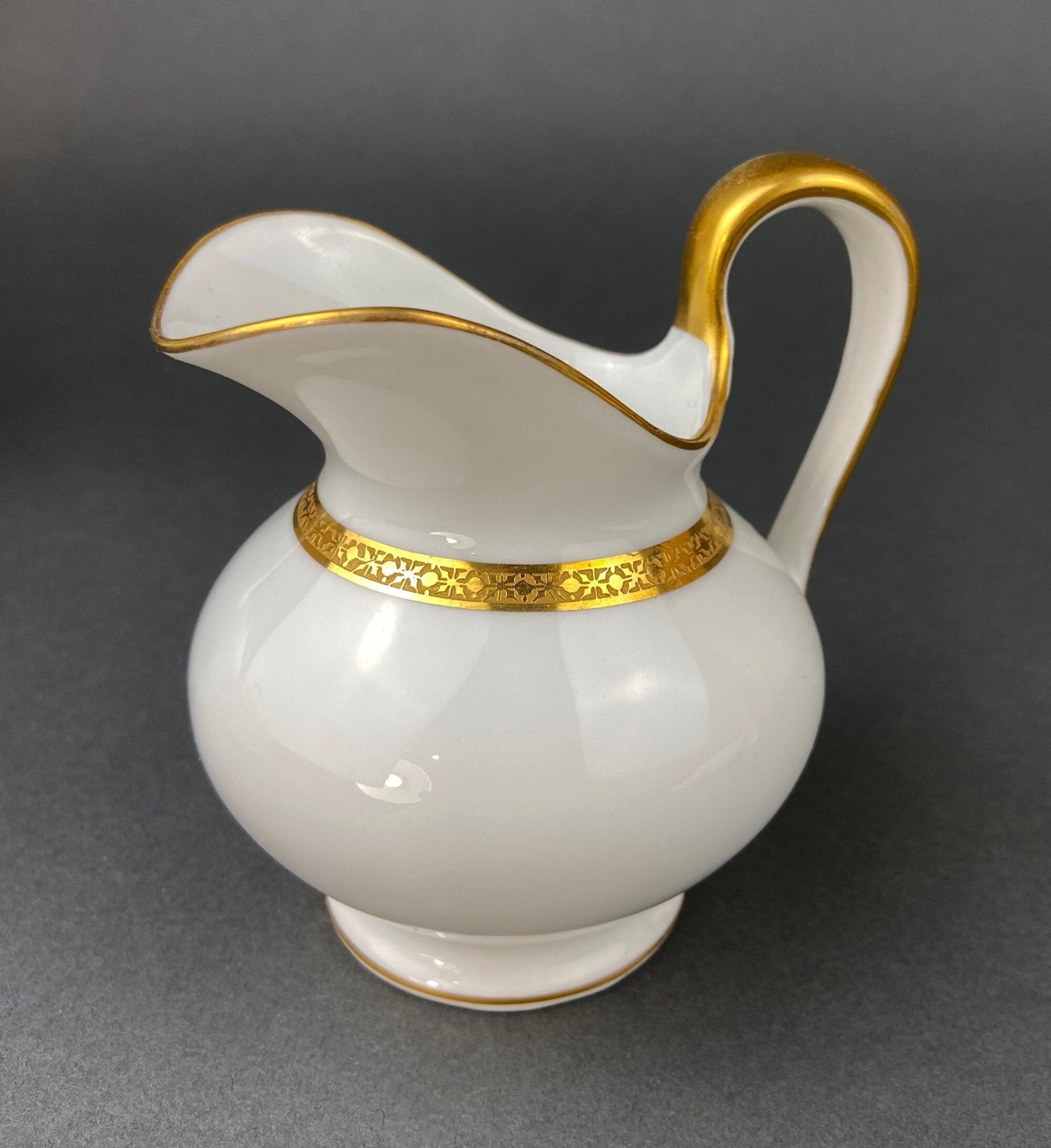 Antique Limoges Porcelain Tea Set, Haviland France, Wedding Band Cups - Overture Gifts