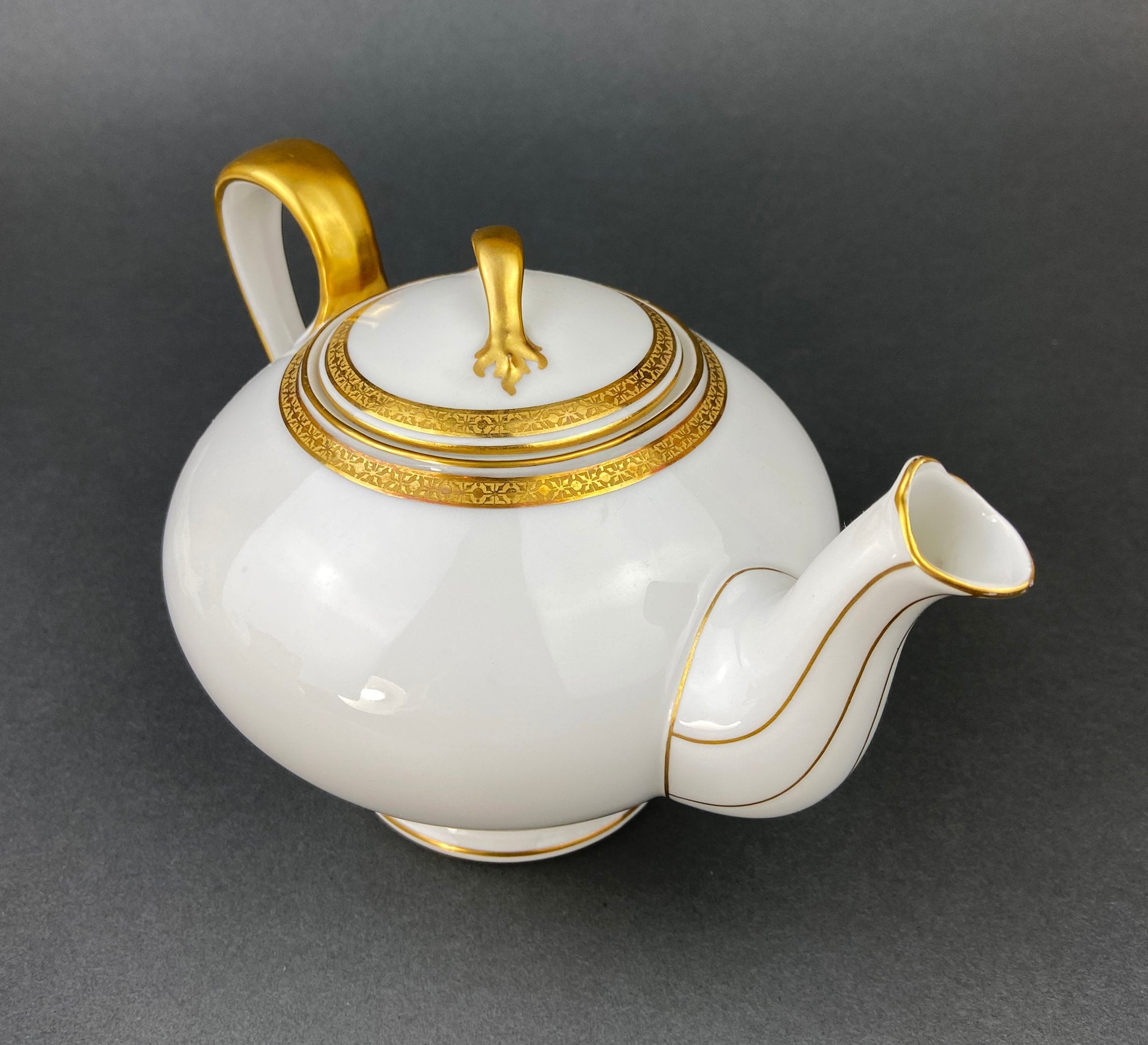 Antique Limoges Porcelain Tea Set, Haviland France, Wedding Band Cups - Overture Gifts
