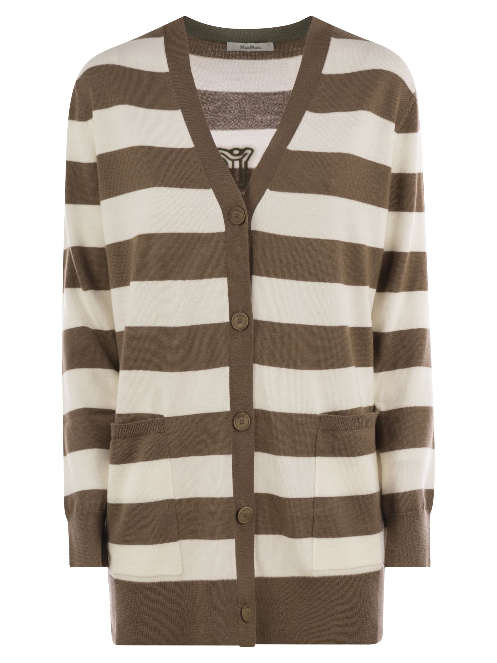 Max Mara Women Fiemme - Long Striped Wool Cardigan