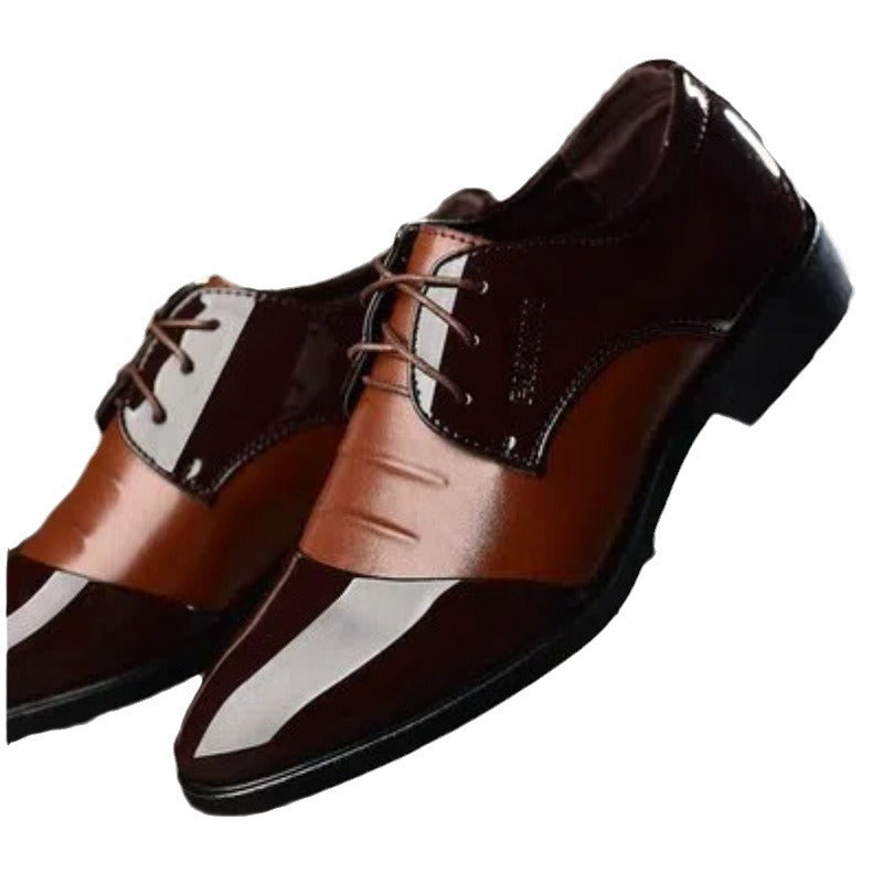 Men's Business Leather Shoes British Style Black