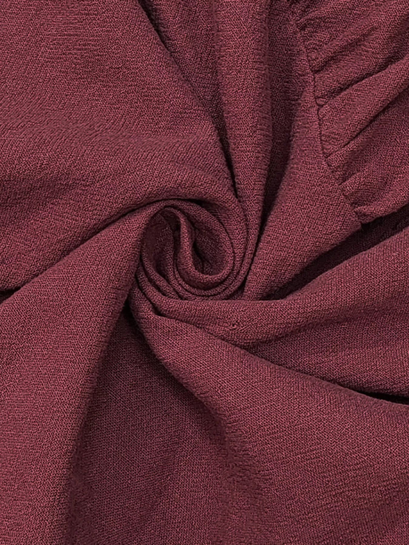 Tie Waist Long Sleeve Ruffled Hem Dress