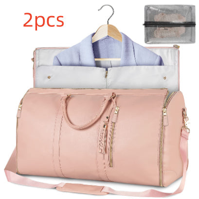 Women's Large Capacity Travel Duffle and Garment Bag Handbag