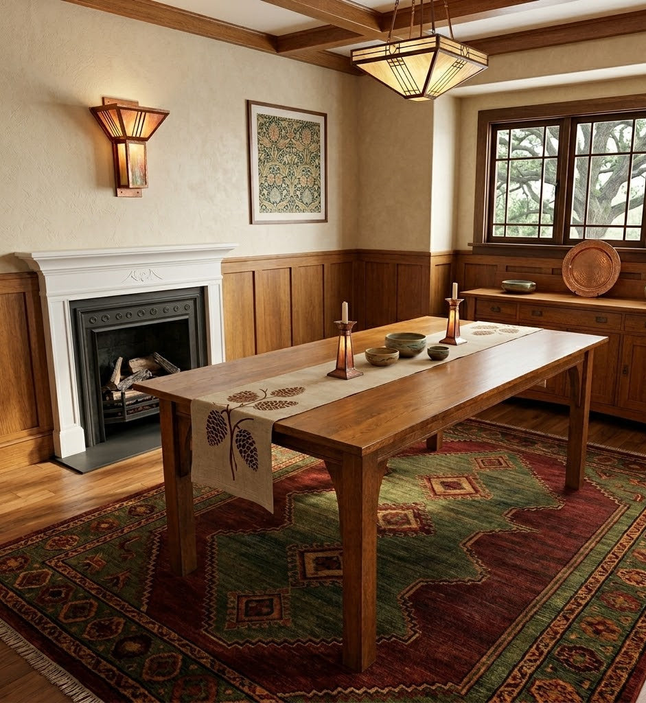 Mission 70" Solid Oak Dining Table -