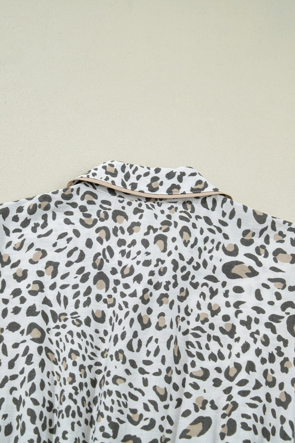 Leopard Print Button-Down Midi Dress