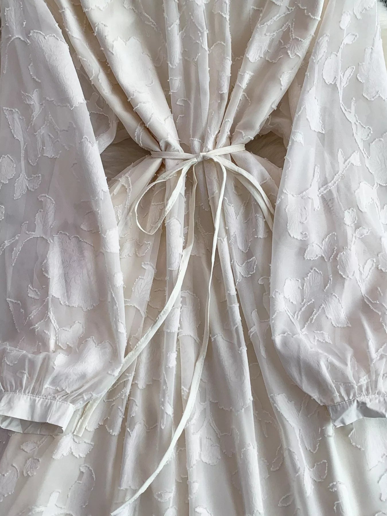 Tie Waist Long Sleeve Dress