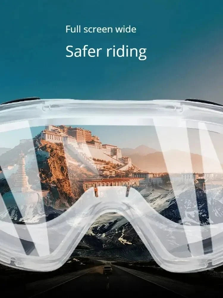 Safety Antifog Protective Goggles Safe Anti-Splash Wind-Proof Work Glasses Industrial Research Lab Cycling Riding Clear Goggles