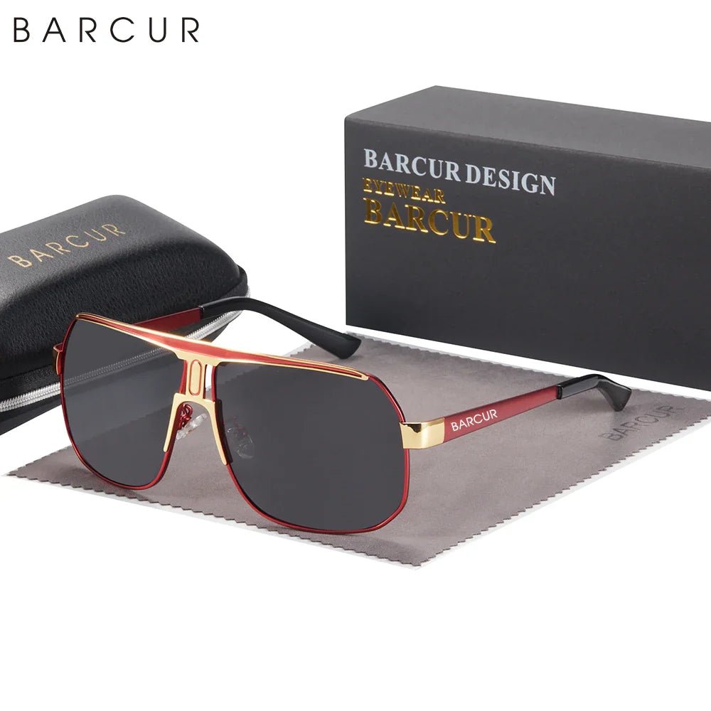 BARCUR Polarized Sports Sunglasses for Men Fashionable Fishing Driving Hiking and Outdoor Eyewear UV400 Protection Gradient Lenses - Overture Gifts