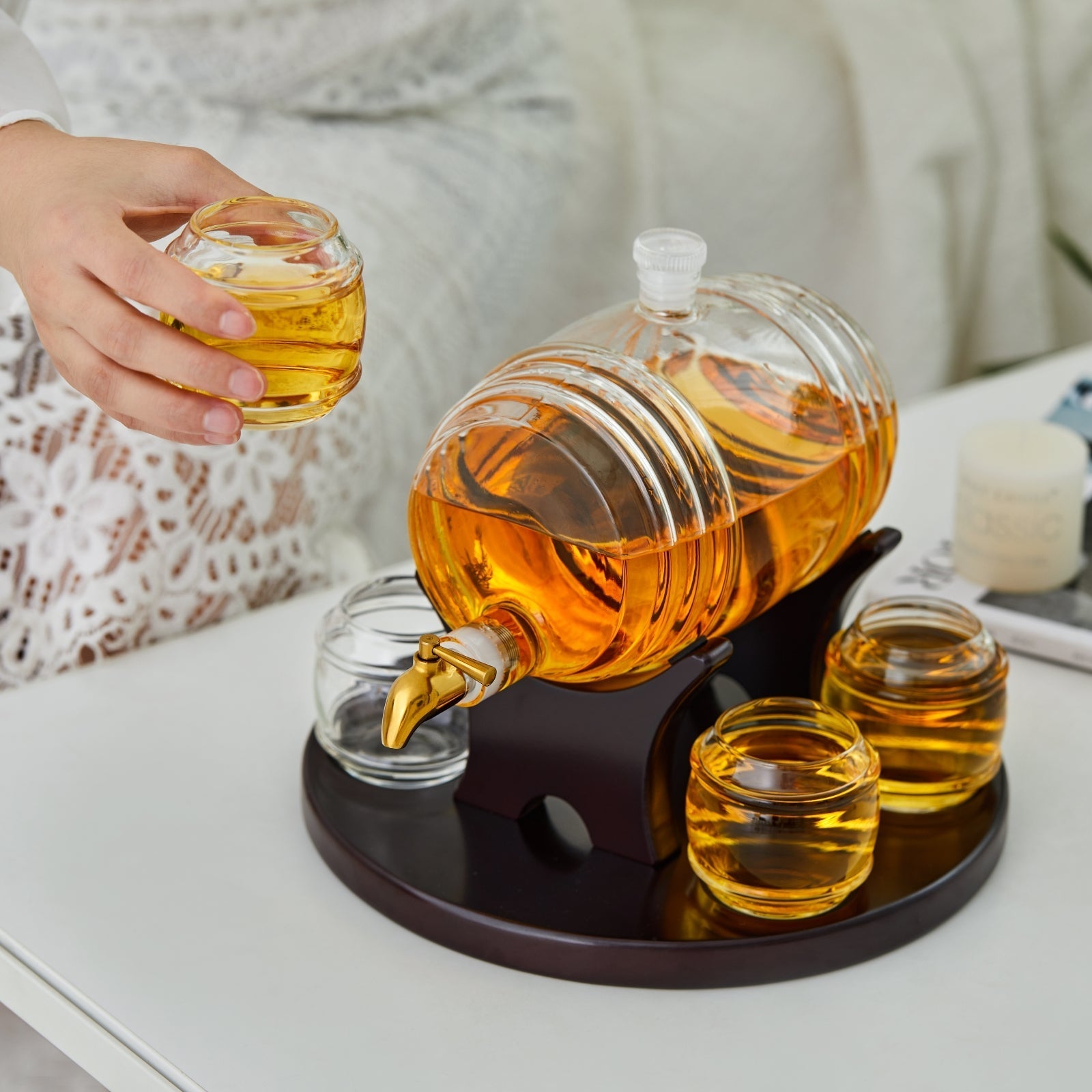 Barrel Whiskey Decanter Set - Overture Gifts