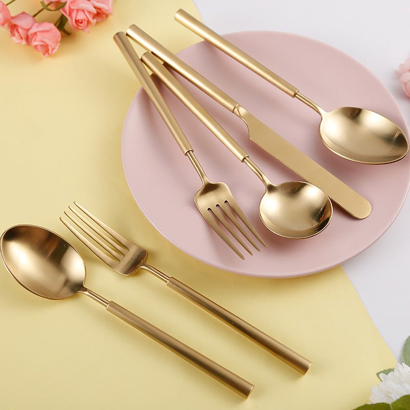 Barton Luxury Gold Cutlery Set | 3CARATS - Overture Gifts
