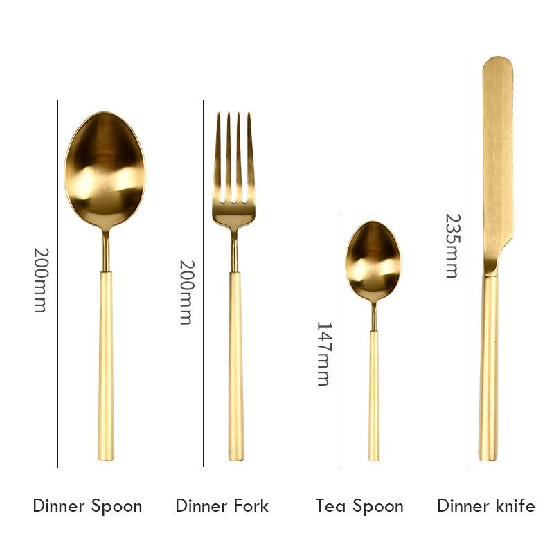 Barton Luxury Gold Cutlery Set | 3CARATS - Overture Gifts