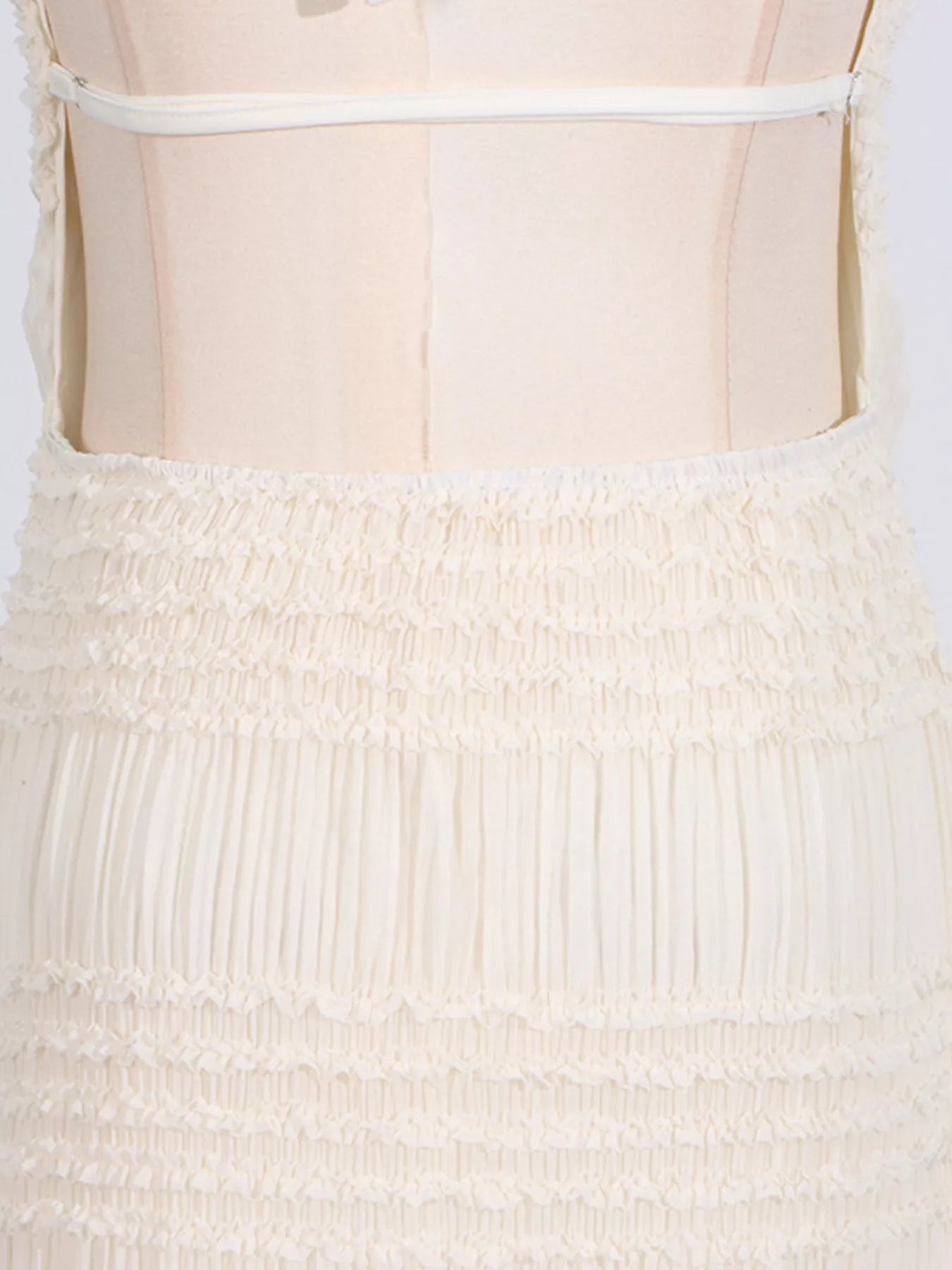 Ruched Halter Neck Maxi Dress